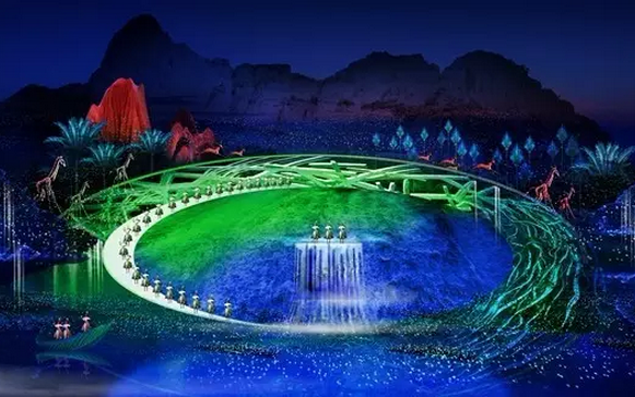 景觀亮化，音畫夜游實景演出